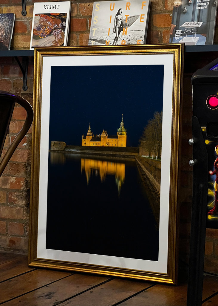Schloss Kalmar in der Nacht