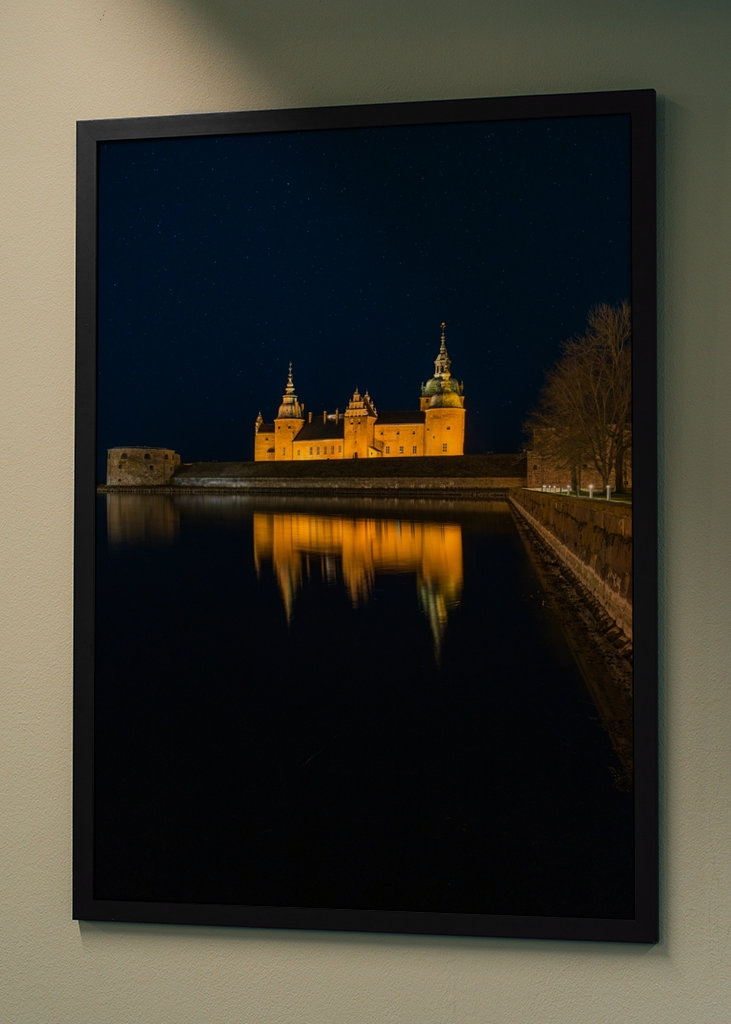 Schloss Kalmar in der Nacht