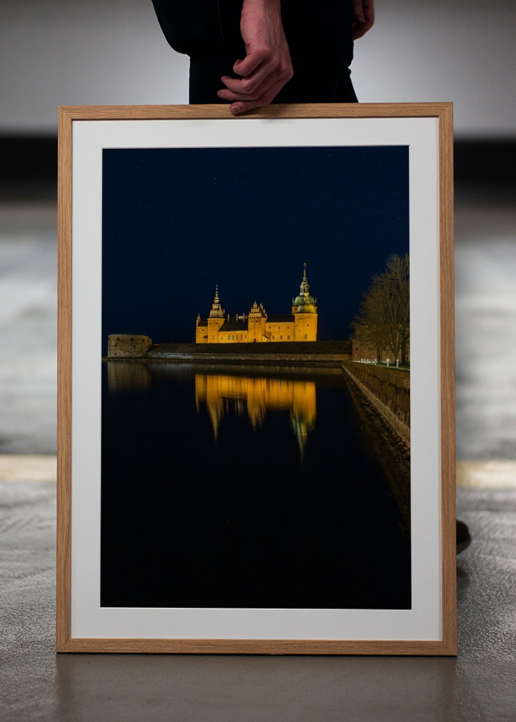 Schloss Kalmar in der Nacht