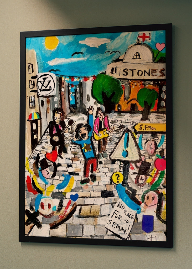 Homme combattant de rue 