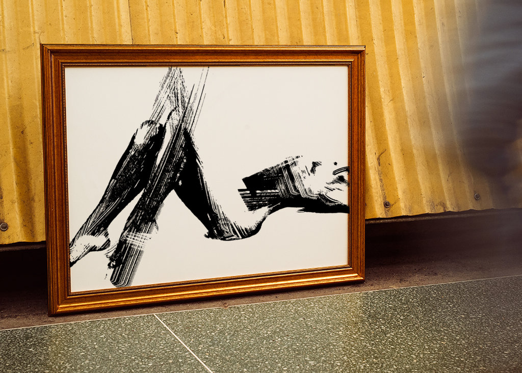 Nu gráfico de uma mulher mentirosa