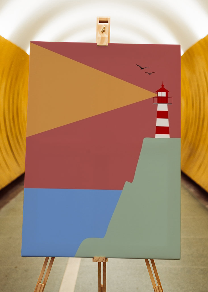 Latarnia morska nad morzem