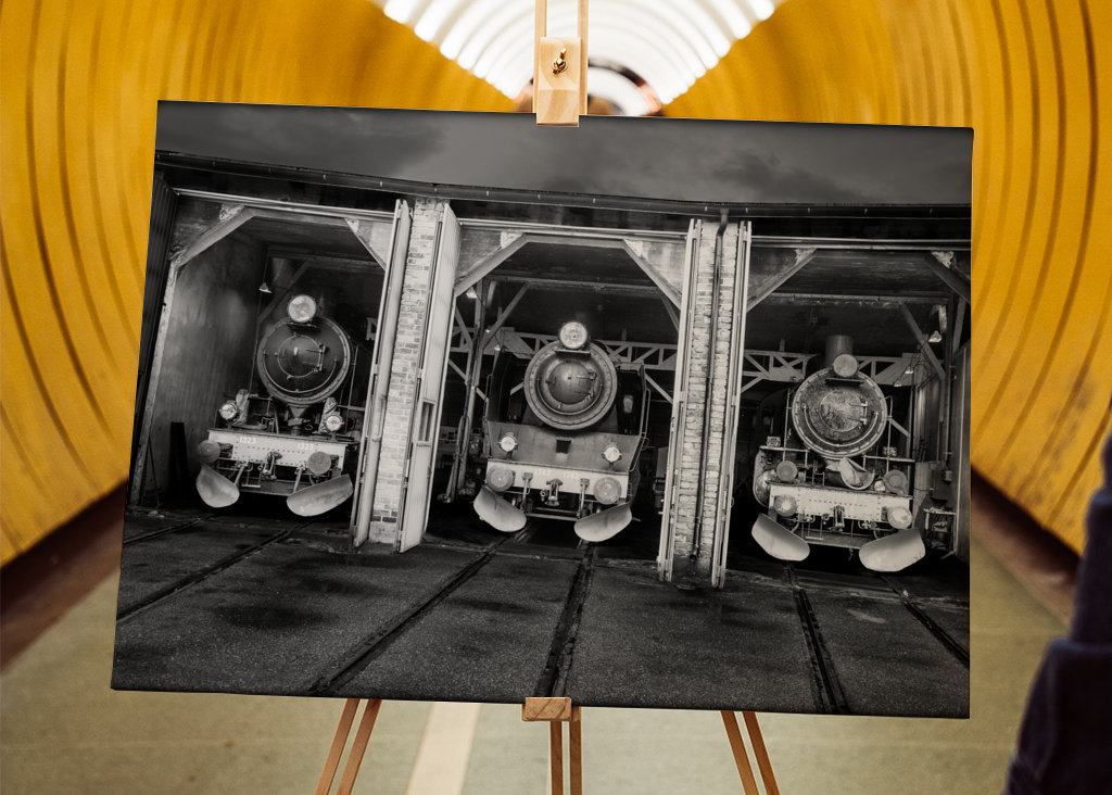 Drei Dampflokomotiven