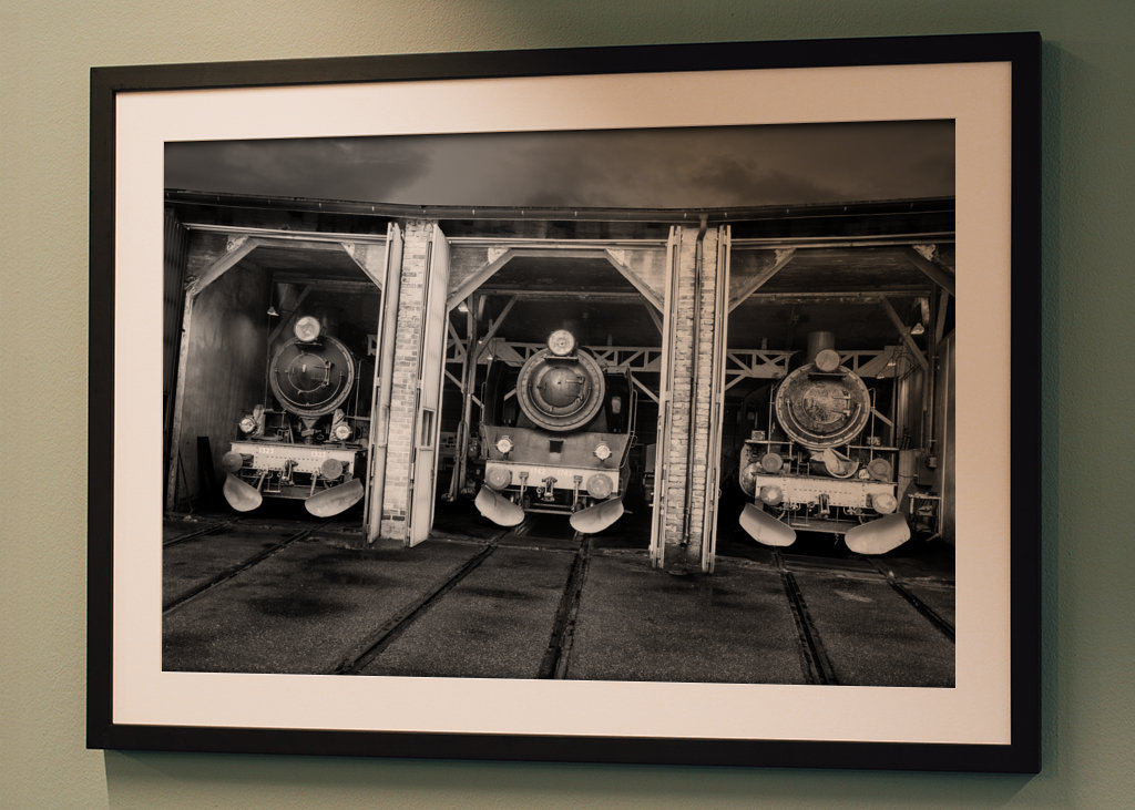 Drei Dampflokomotiven