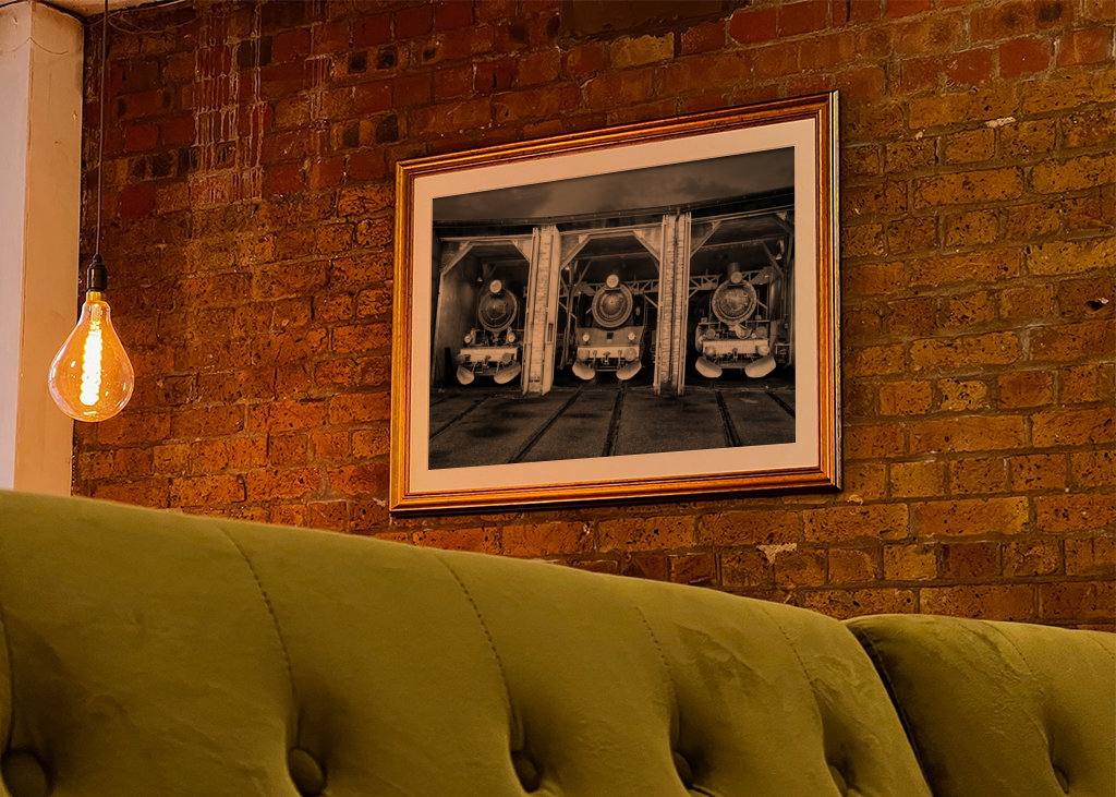 Drei Dampflokomotiven