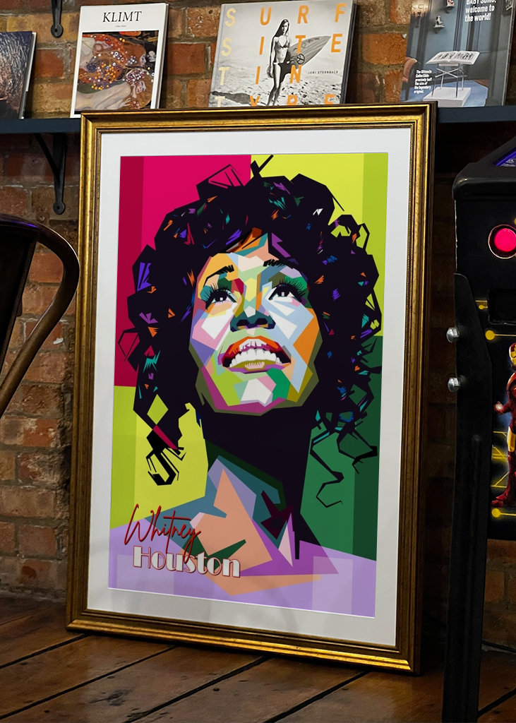 Whitney Houston wpap pop art