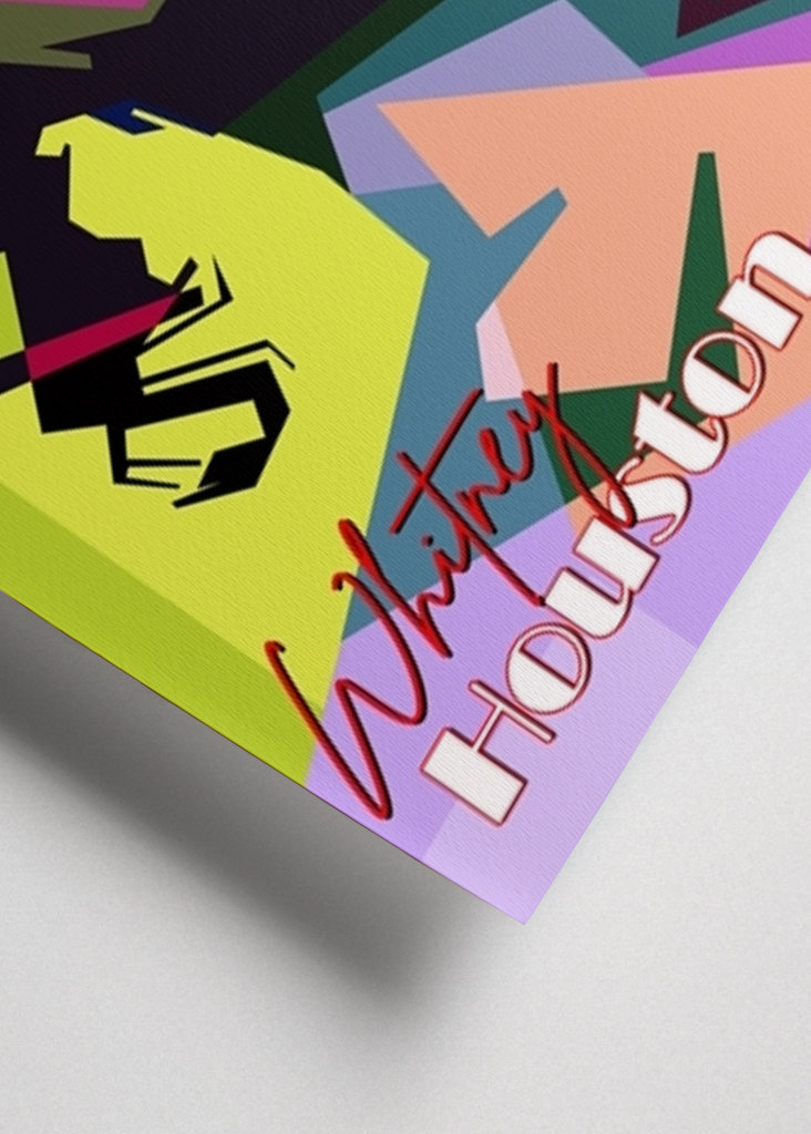 Whitney Houston wpap pop art