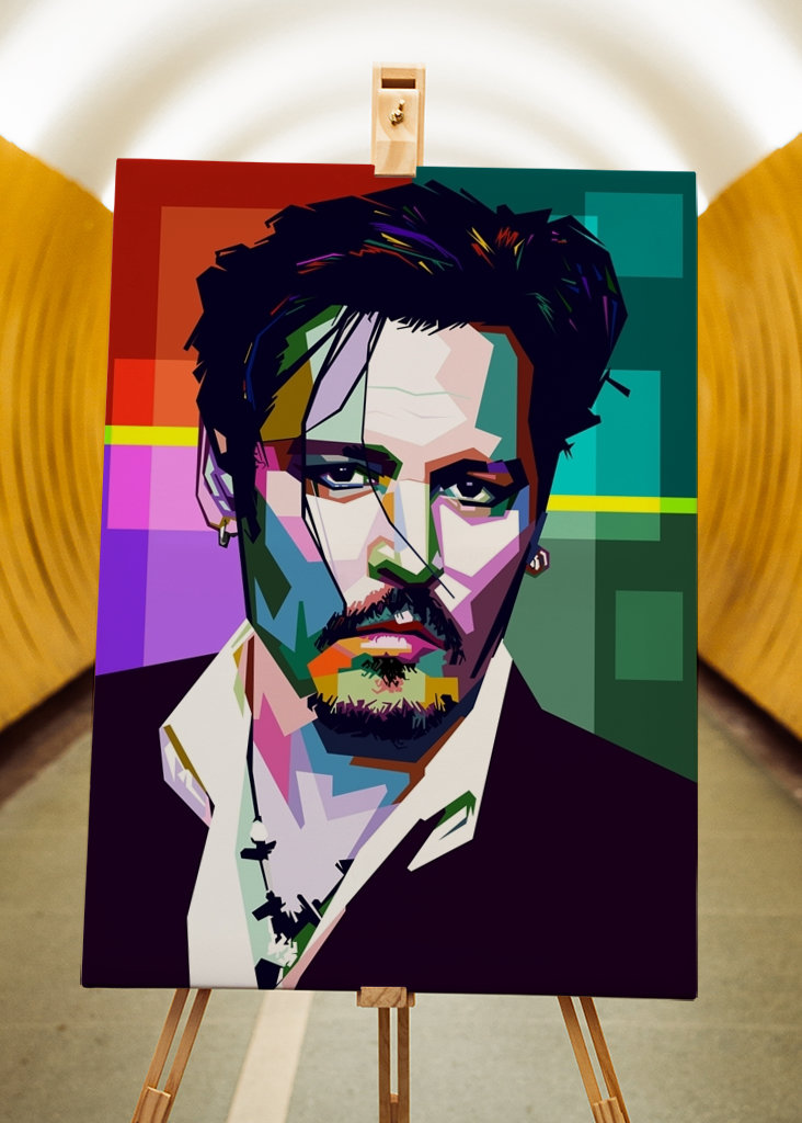 Johnny D stile wpap pop art