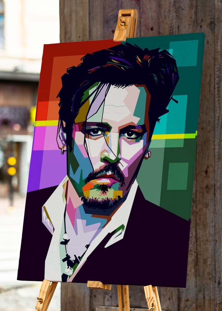 Johnny D stile wpap pop art