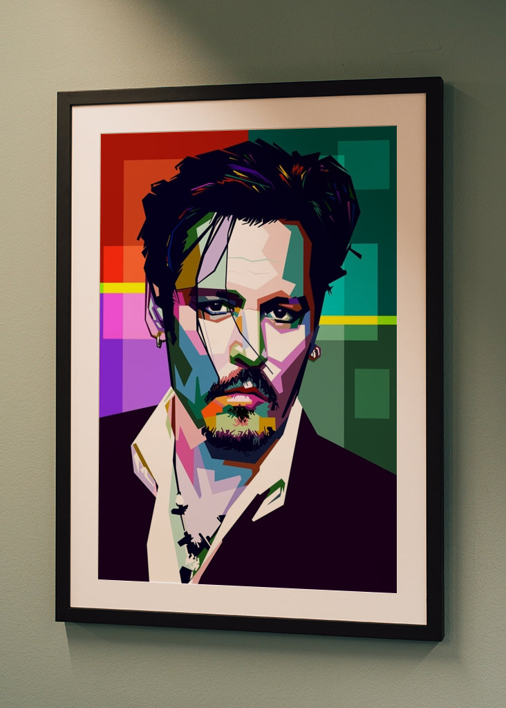 Johnny D stile wpap pop art