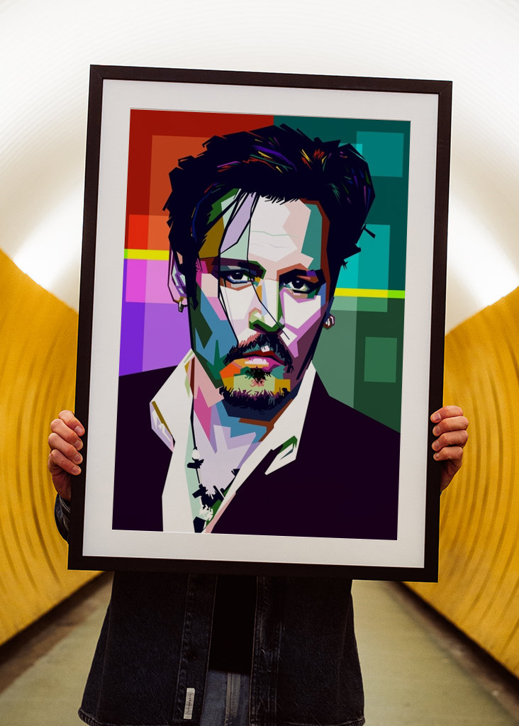 Johnny D stile wpap pop art