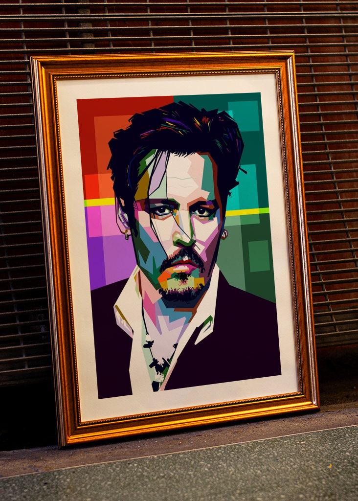 Johnny D stile wpap pop art