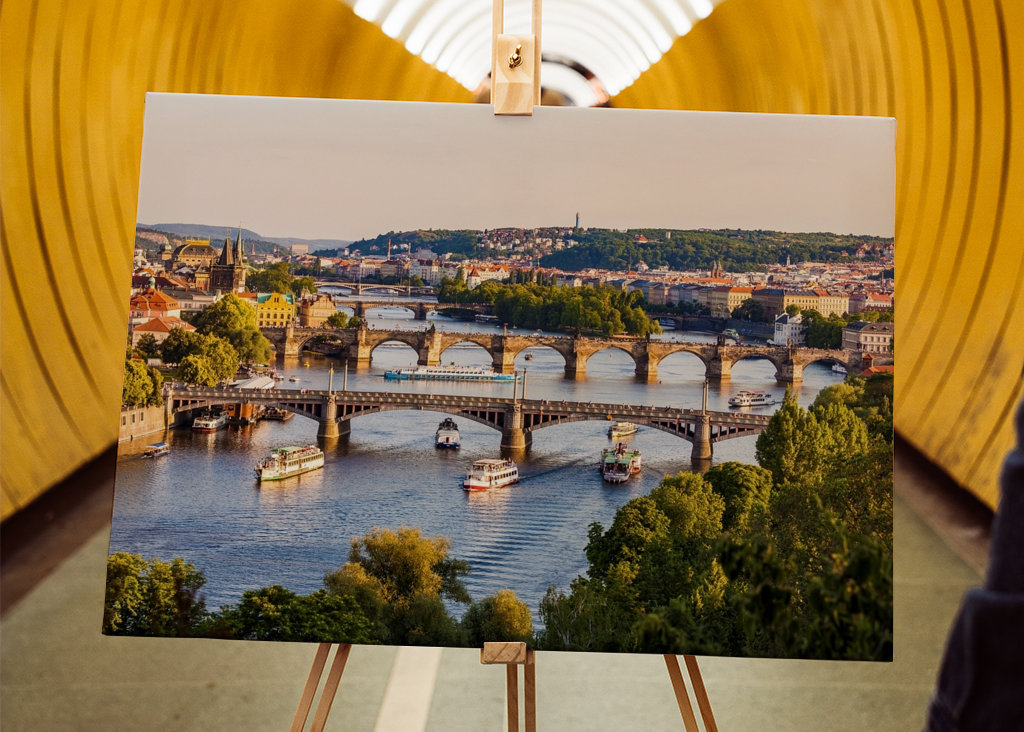 Il fiume Moldava a Praga
