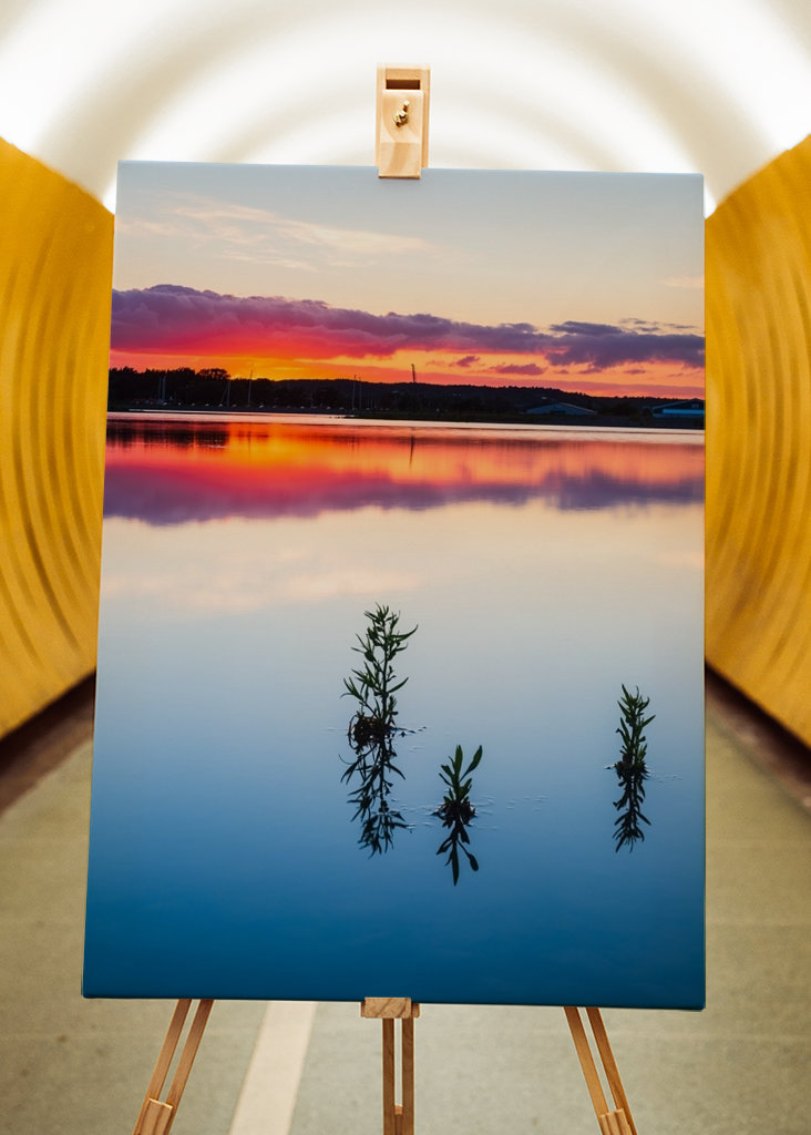Zonsondergang aan de Waddenzee