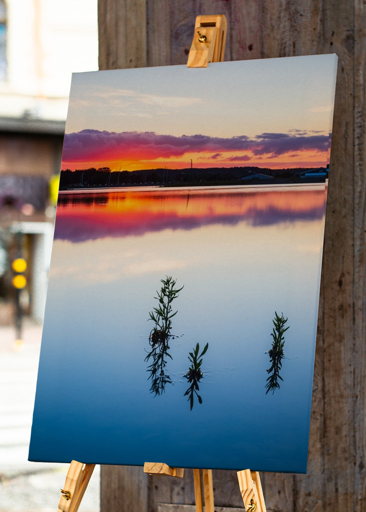 Zonsondergang aan de Waddenzee