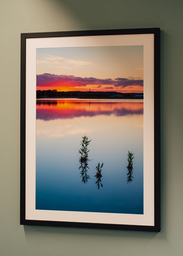 Zonsondergang aan de Waddenzee