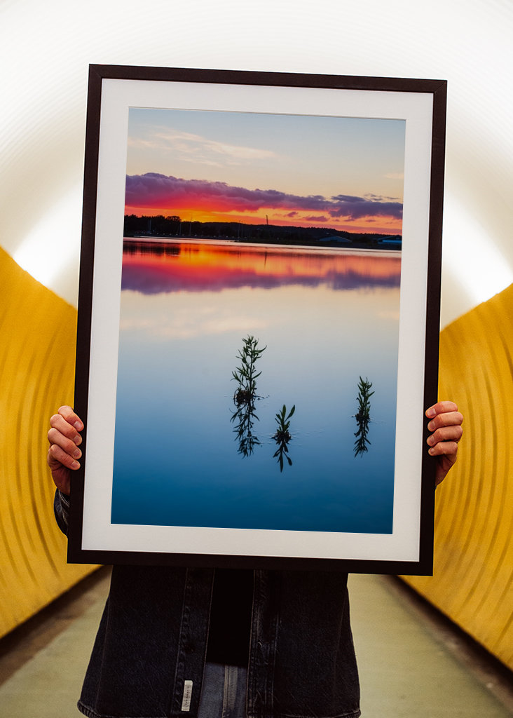 Zonsondergang aan de Waddenzee