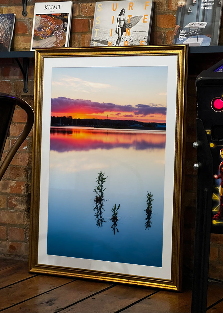 Zonsondergang aan de Waddenzee