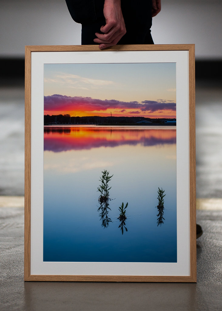 Zonsondergang aan de Waddenzee