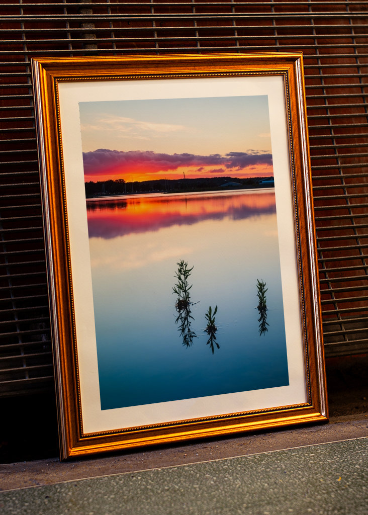 Zonsondergang aan de Waddenzee