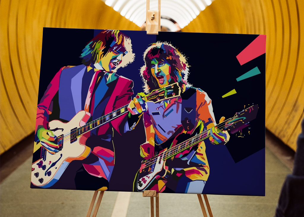 WPAP Pop Art gitarista