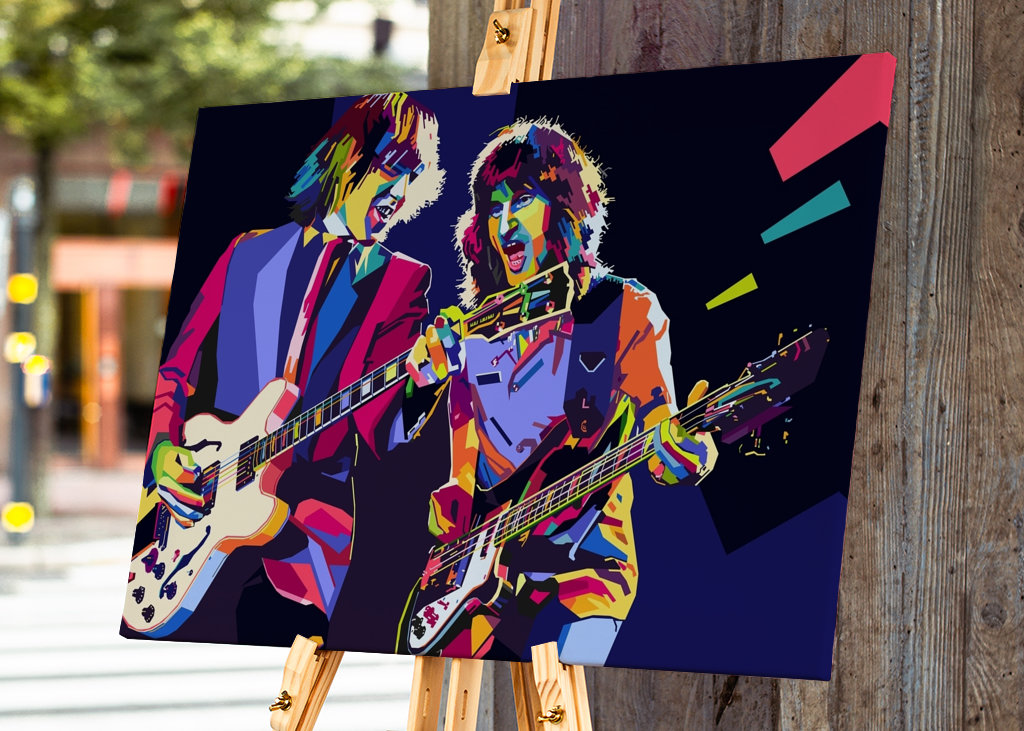 WPAP Pop Art gitarista