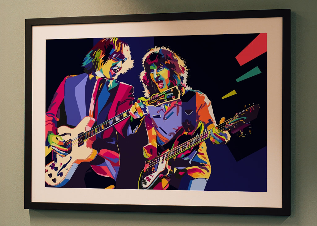 WPAP Pop Art gitarista