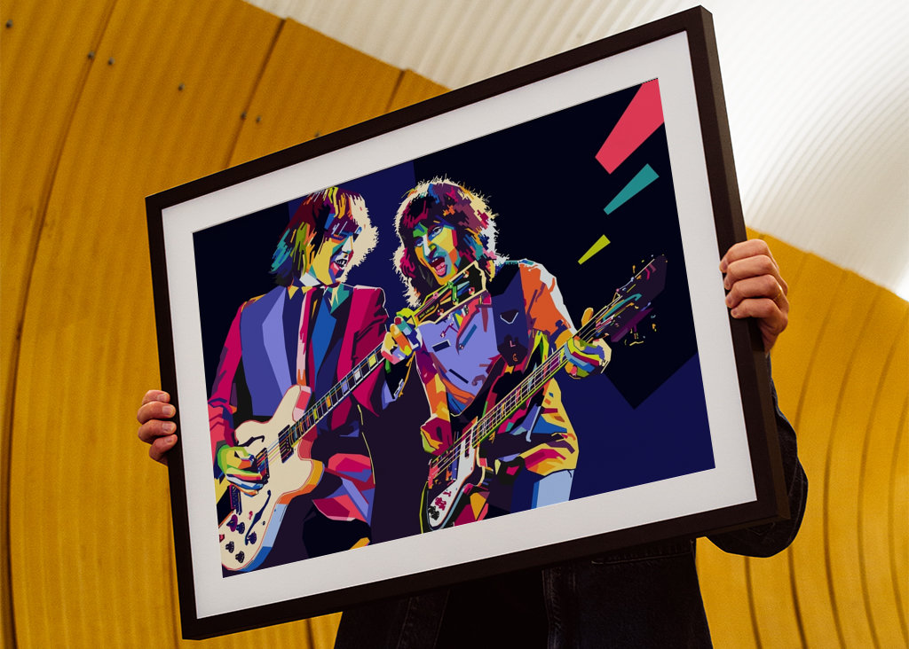 WPAP Pop Art gitarista