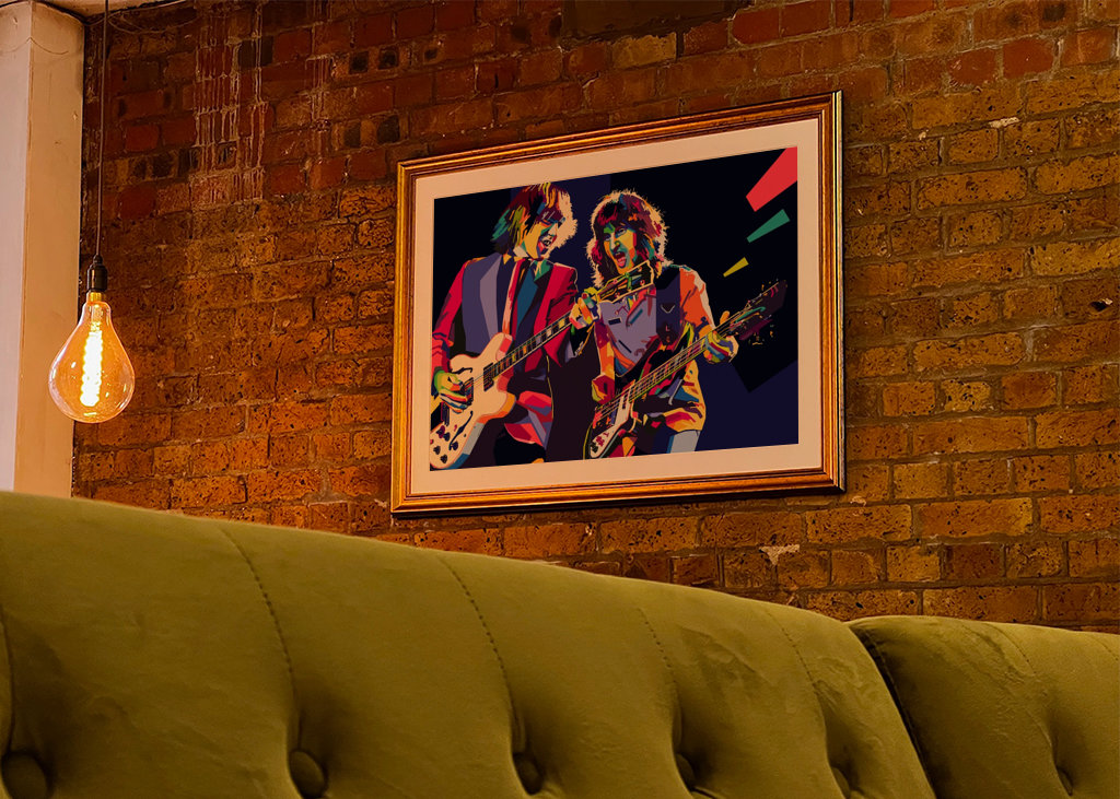 WPAP Pop Art gitarista