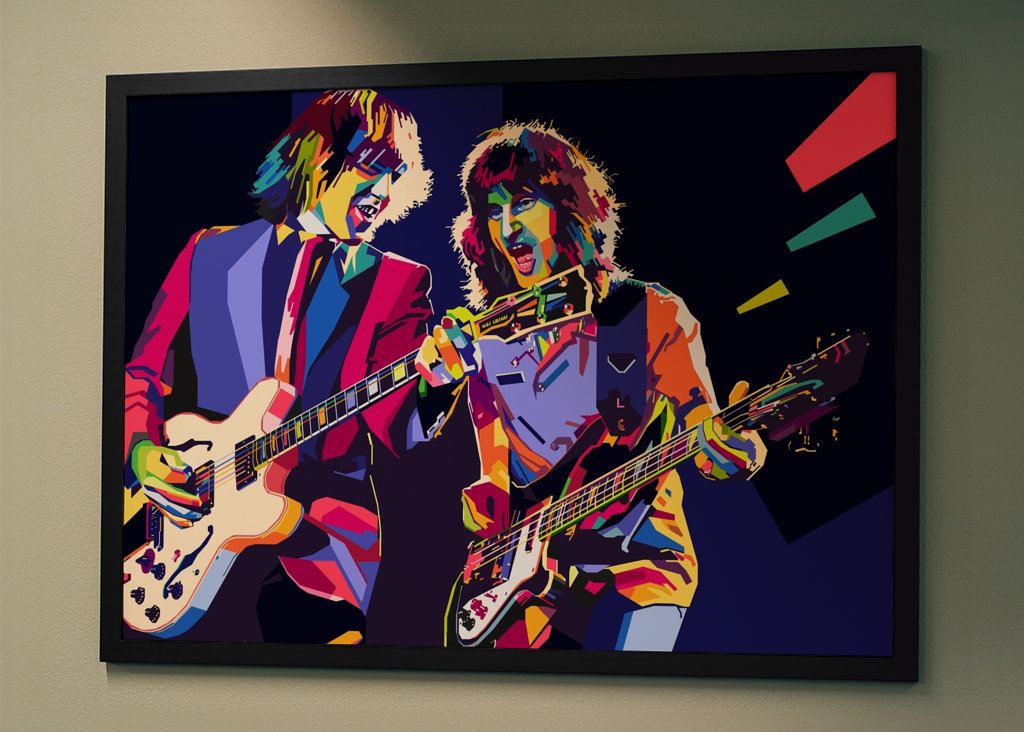 WPAP Pop Art gitarista