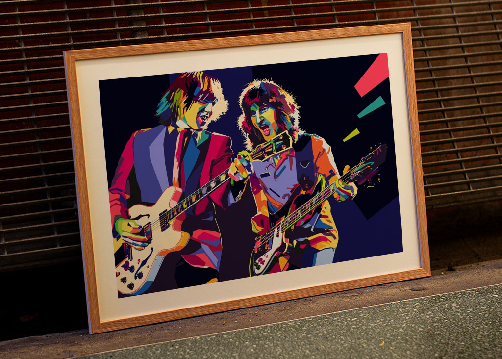 WPAP Pop Art gitarista