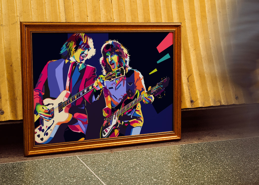 WPAP Pop Art gitarista