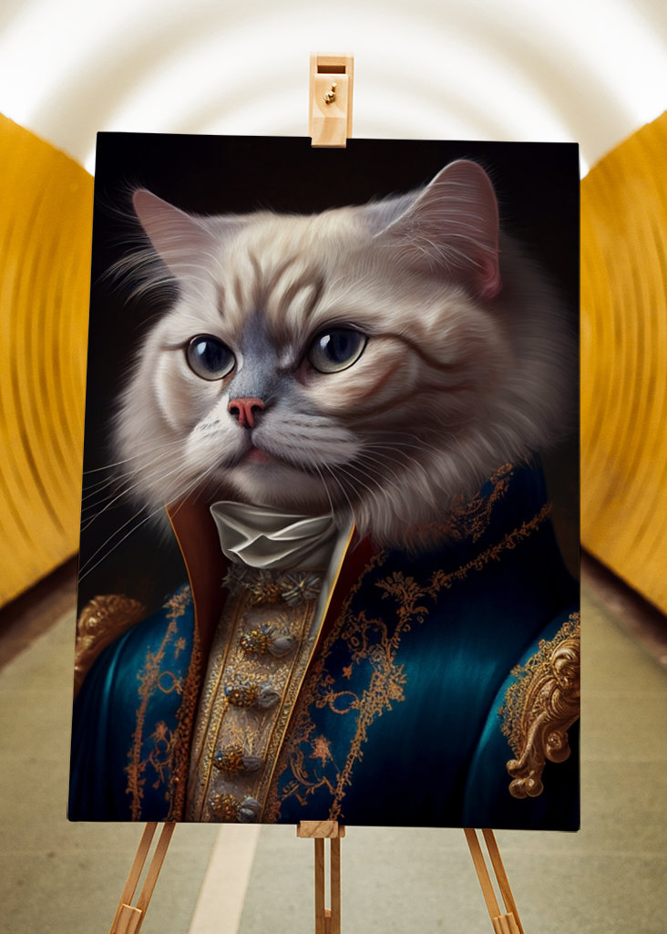 Aristocrat cat portrait 