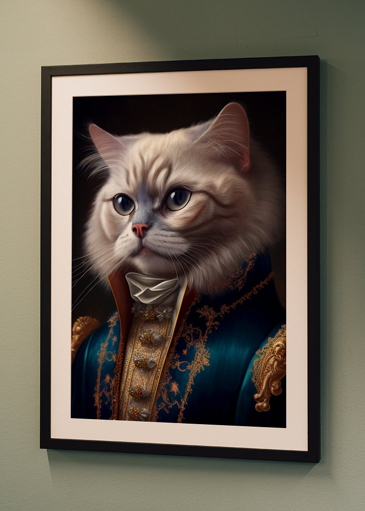 Aristocrat cat portrait 