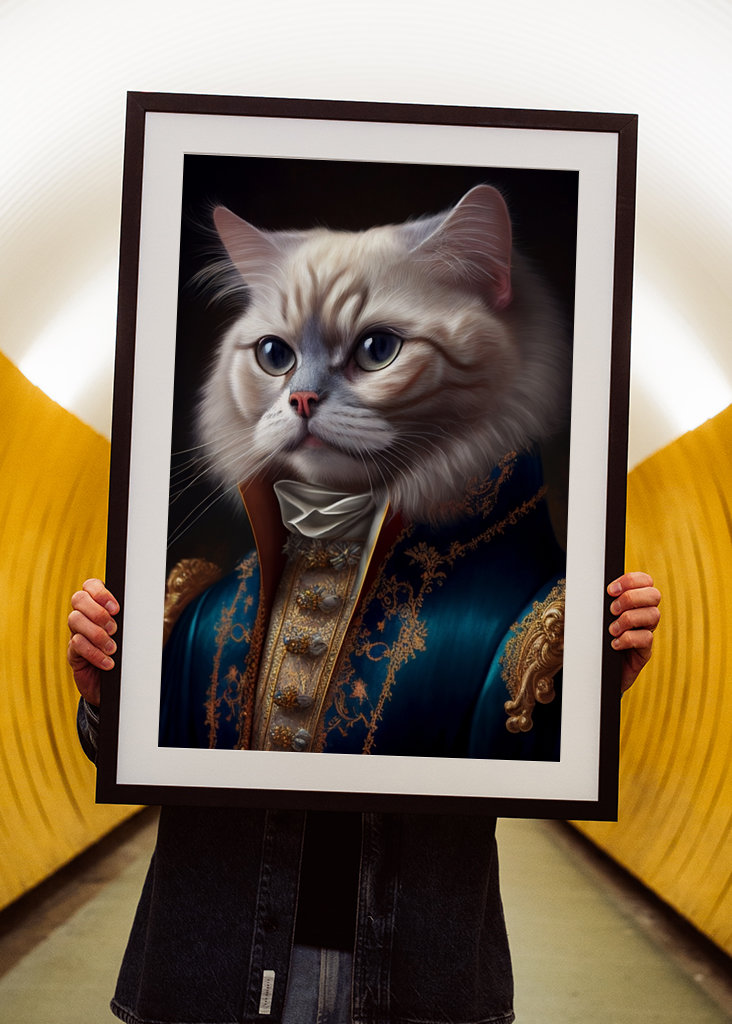 Aristocrat cat portrait 