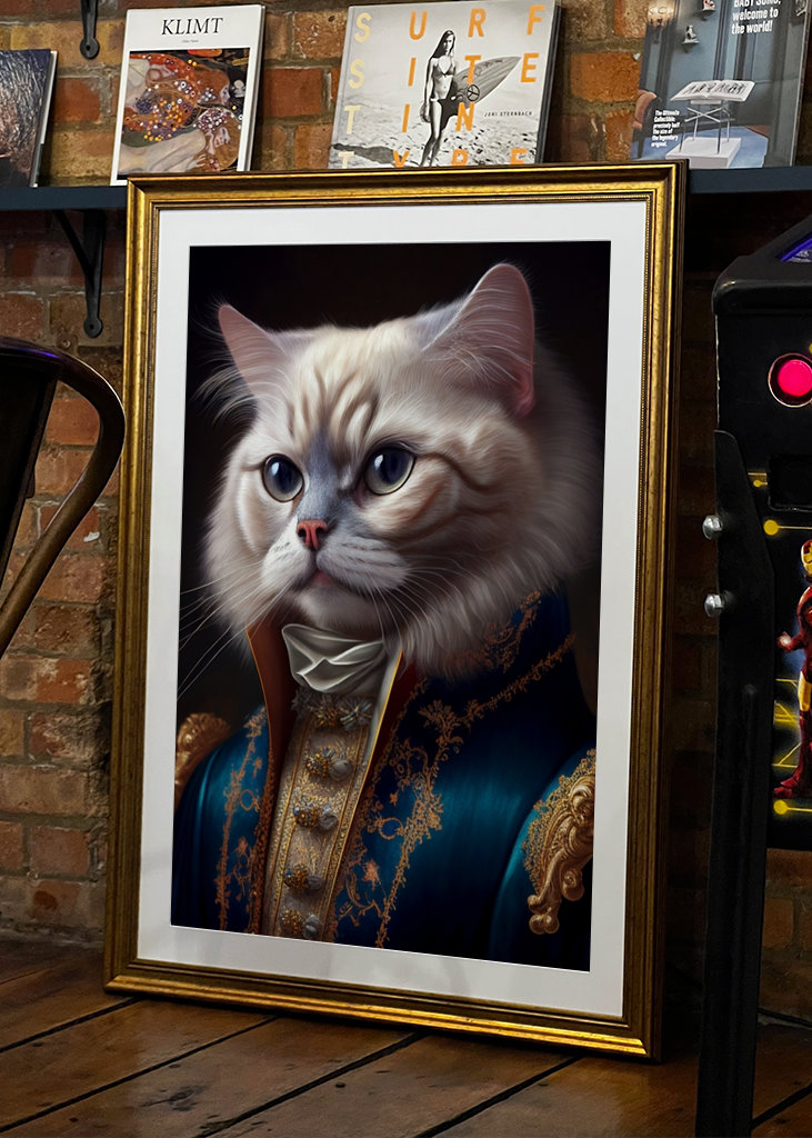 Aristocrat cat portrait 