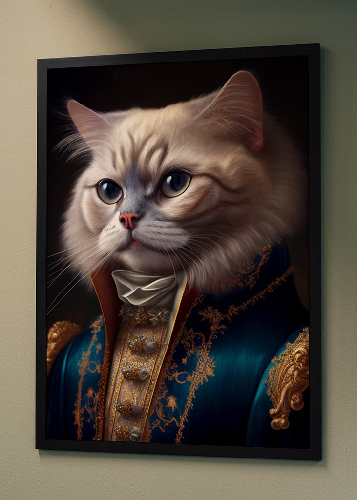 Aristocrat cat portrait 