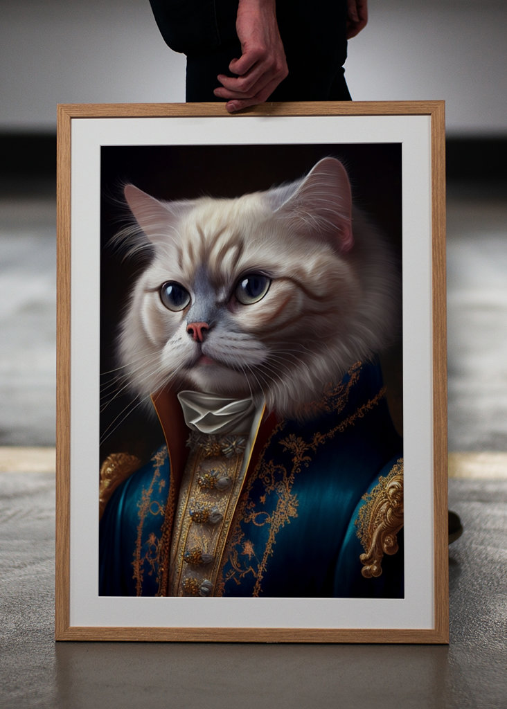Aristocrat cat portrait 