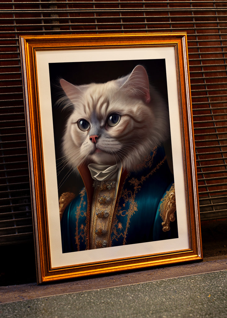 Aristocrat cat portrait 