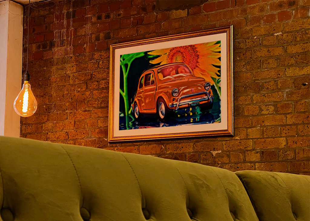 Surrealistické: Fiat 500