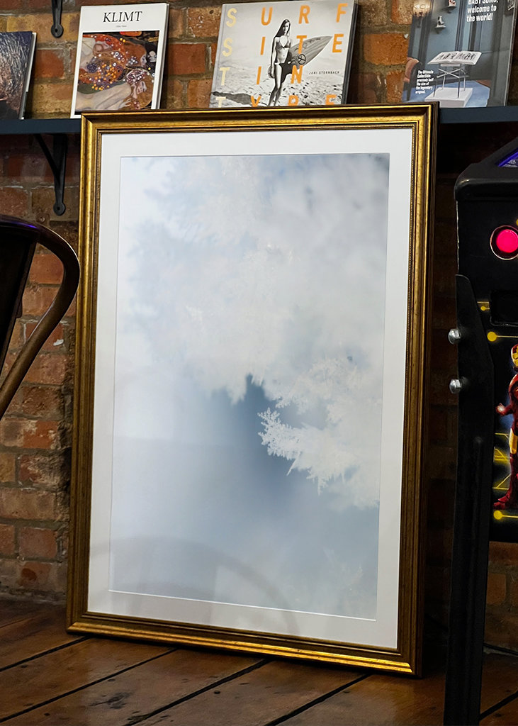 Close up of hoarfrost