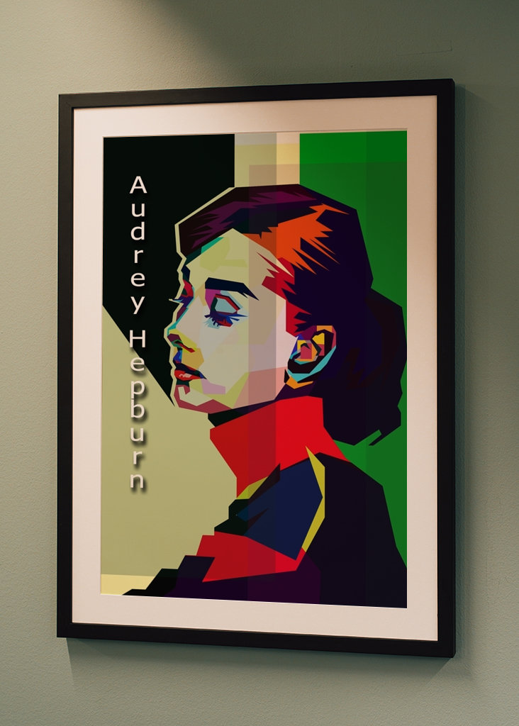 Audrey Hepburn Pop Art WPAP