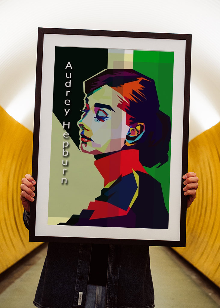 Audrey Hepburn Pop Art WPAP