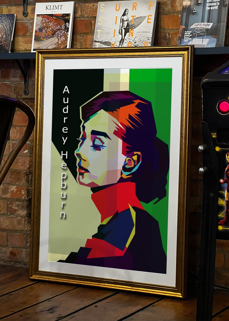 Audrey Hepburn Pop Art WPAP