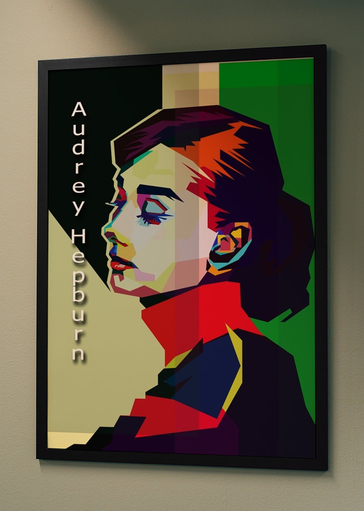 Audrey Hepburn Pop Art WPAP