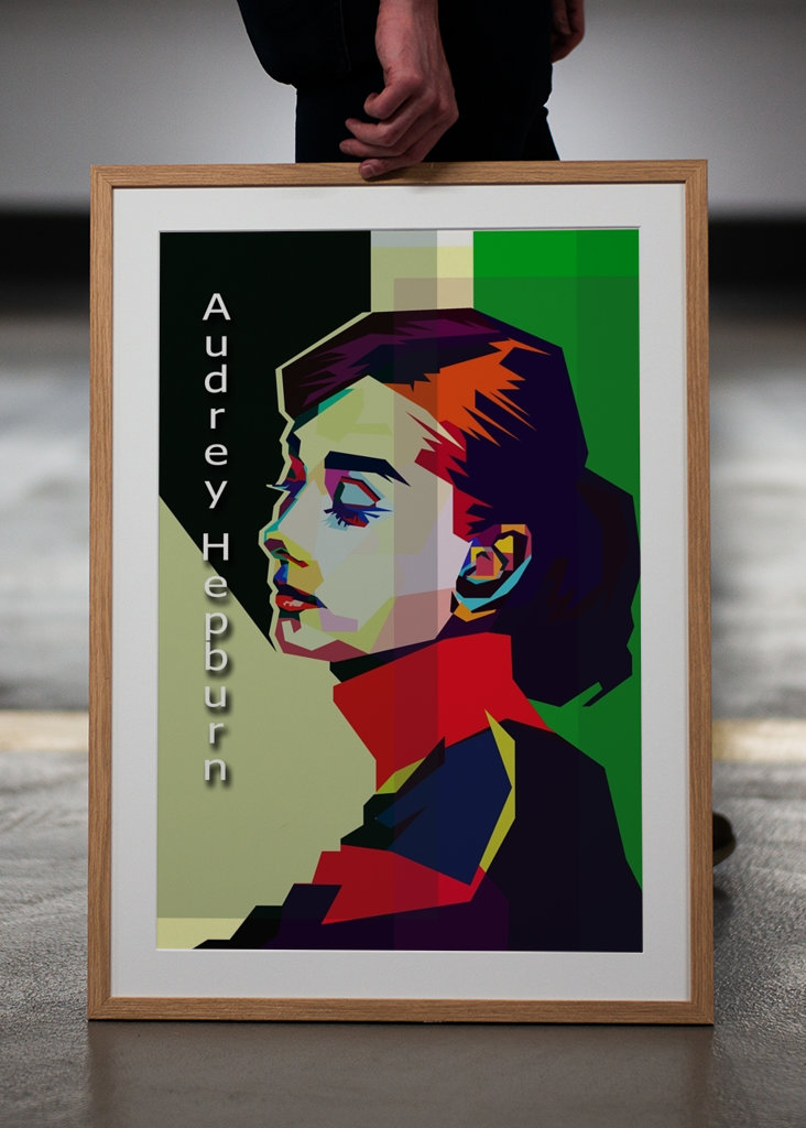 Audrey Hepburn Pop Art WPAP