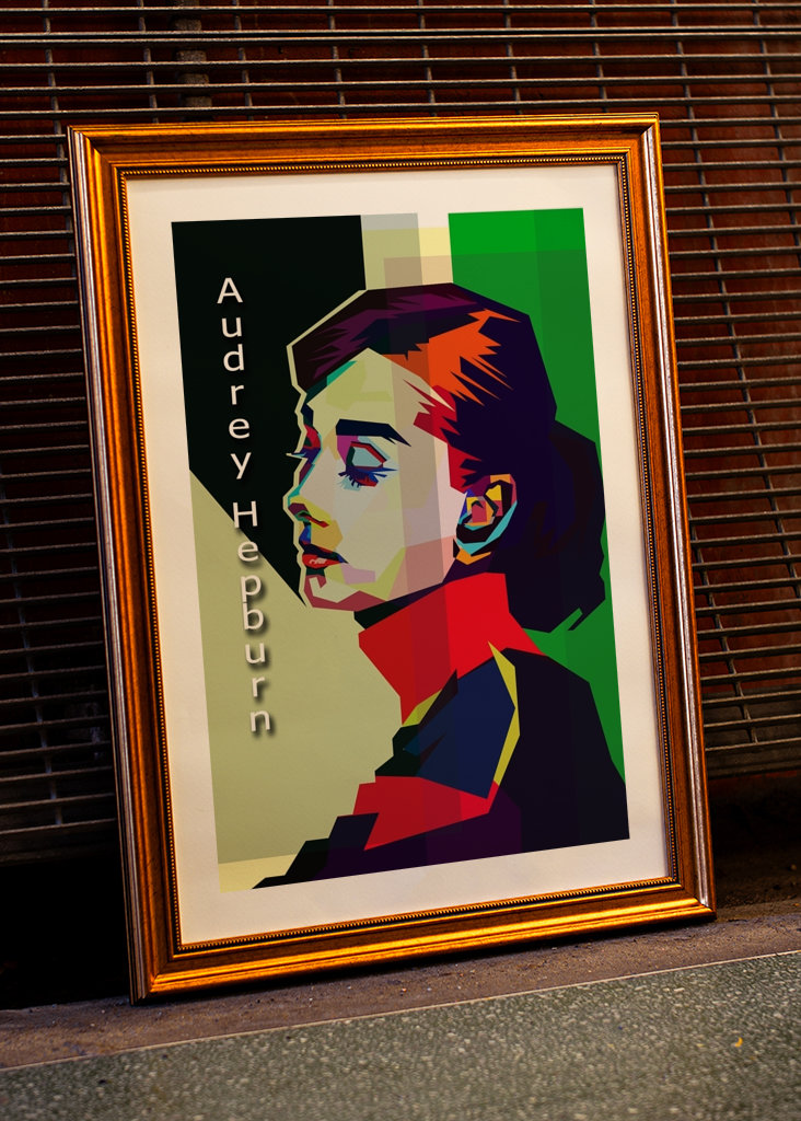 Audrey Hepburn Pop Art WPAP