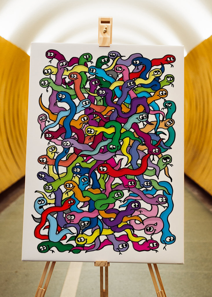 un mucchio di serpenti