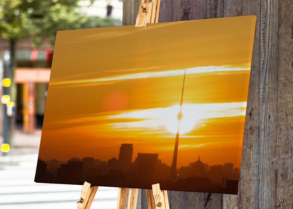 Skyline Amanecer en la ciudad de Berlín 