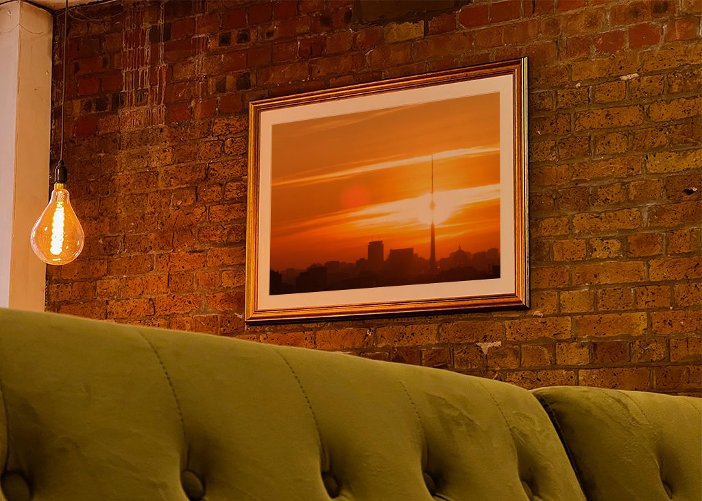 Skyline Amanecer en la ciudad de Berlín 